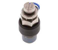 Coude de sortie de compteur du silencieux Flow Control 4 mm - R1/4'' Brass/PA 66