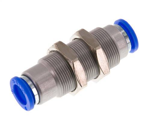 Raccord à Enfoncer 10mm Autobloquant en Laiton/Cloison PBT 0-10bar (0-145psi)