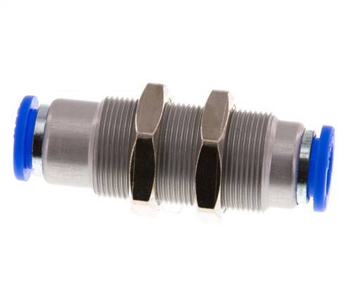 Raccord à Enfoncer 10mm Autobloquant en Laiton/Cloison PBT 0-10bar (0-145psi)