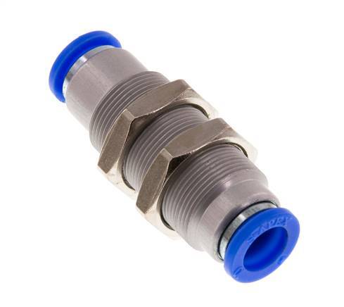 Raccord à Enfoncer 10mm Autobloquant en Laiton/Cloison PBT 0-10bar (0-145psi)