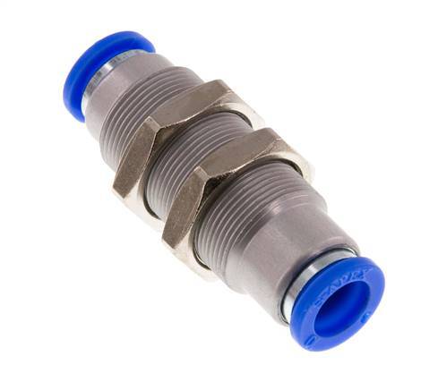 Raccord à Enfoncer 10mm Autobloquant en Laiton/Cloison PBT 0-10bar (0-145psi)