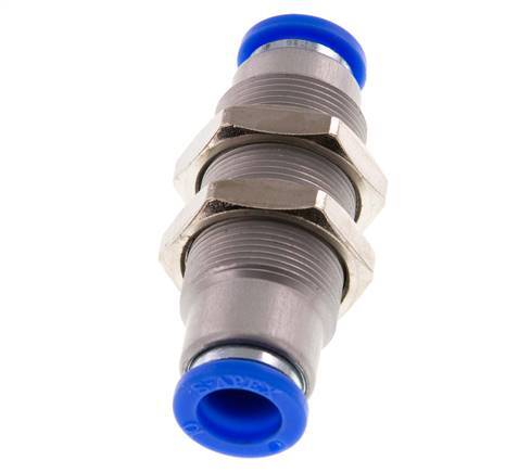 Raccord à Enfoncer 10mm Autobloquant en Laiton/Cloison PBT 0-10bar (0-145psi)