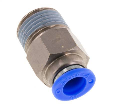 Raccord enfichable 10mm & R1/2'' mâle autobloquant laiton/PBT 0-10bar (0-145psi)