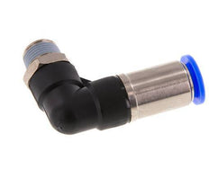 Raccord à Enfoncer 12mm & R3/8'' Mâle Coude Autobloquant en Laiton/PBT 0-10bar (0-145psi)
