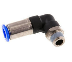 Raccord à Enfoncer 12mm & R3/8'' Mâle Coude Autobloquant en Laiton/PBT 0-10bar (0-145psi)