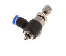 Flow Control Silencer Meter-Out Elbow 3 mm - M3 Brass/PBT