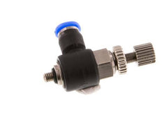 Flow Control Silencer Meter-Out Elbow 3 mm - M3 Brass/PBT