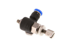Flow Control Silencer Meter-Out Elbow 3 mm - M3 Brass/PBT