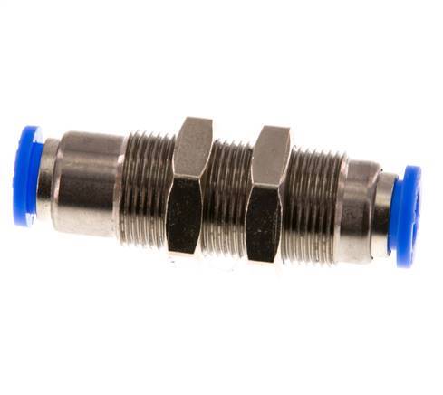 Raccord à Enfoncer 8mm Autobloquant en Laiton/Cloison PBT 0-10bar (0-145psi)