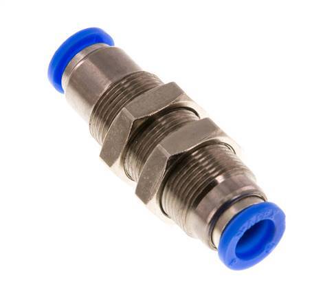 Raccord à Enfoncer 8mm Autobloquant en Laiton/Cloison PBT 0-10bar (0-145psi)