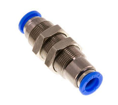 Raccord à Enfoncer 8mm Autobloquant en Laiton/Cloison PBT 0-10bar (0-145psi)