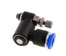 Silencieux Flow Control Meter-Out Rotatif 6 mm - M5 Brass/PA 66