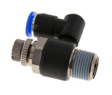 Silencieux de contrôle de débit Sortie de compteur rotative 8 mm - R3/8'' Laiton/PA 66