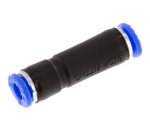 Raccord enfichable 6mm autobloquant en laiton/PBT 0-10bar (0-145psi) [2 pièces].