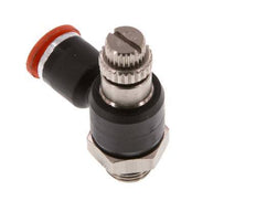 Flow Control Silencer Meter-In Elbow 6 mm - G1/8'' Brass/PA 66