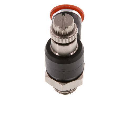Flow Control Silencer Meter-In Elbow 6 mm - G1/8'' Brass/PA 66