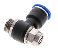 Coude de sortie du compteur du silencieux de contrôle du débit 10 mm - G1/4'' Laiton/PA 66 Vis à fente