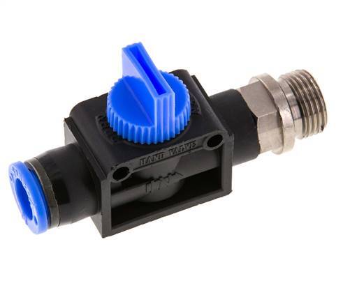 vanne manuelle d'arrêt 3/2 10 mm - G3/8'' plastique/laiton Filetage côté ventilation