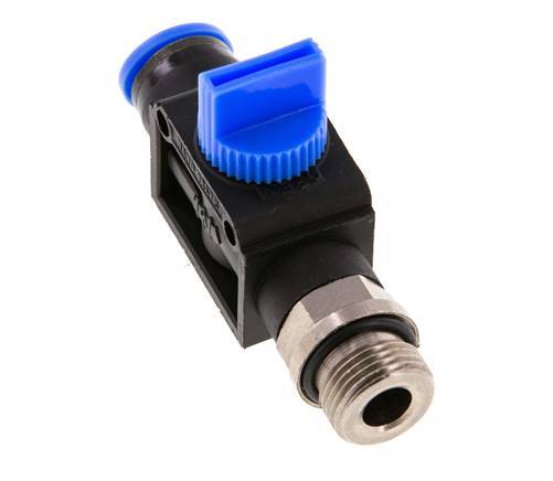 vanne manuelle d'arrêt 3/2 10 mm - G3/8'' plastique/laiton Filetage côté ventilation