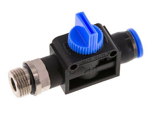 vanne manuelle d'arrêt 3/2 10 mm - G3/8'' plastique/laiton Filetage côté ventilation