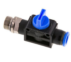 vanne manuelle d'arrêt 3/2 10 mm - G3/8'' plastique/laiton Filetage côté ventilation