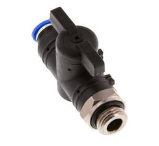 vanne à boule droite à 2 voies 6 mm - G1/4'' plastique/laiton