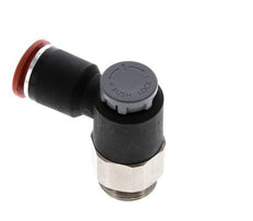 Vanne de régulation de débit Coude d'entrée 12 mm - G1/2'' Laiton/ Contre-écrou PA 66