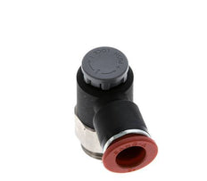 Vanne de régulation de débit Coude d'entrée 12 mm - G1/2'' Laiton/ Contre-écrou PA 66