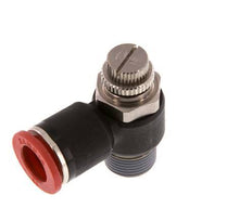 Coude d'entrée du silencieux Flow Control 12 mm - R3/8'' Brass/PA 66
