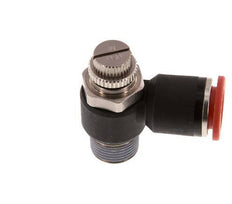 Coude d'entrée du silencieux Flow Control 12 mm - R3/8'' Brass/PA 66