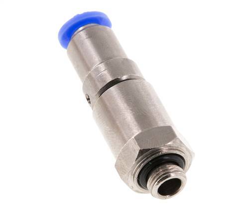 6mm & G1/8'' Quick Swivel Joint Push-In-Male Threads Laiton nickele/PBT NBR Rotatif
