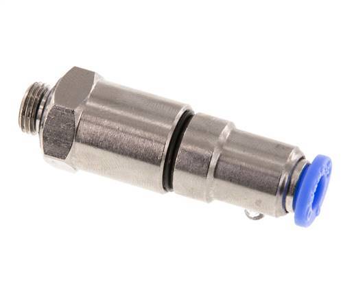6mm & G1/8'' Quick Swivel Joint Push-In-Male Threads Laiton nickele/PBT NBR Rotatif