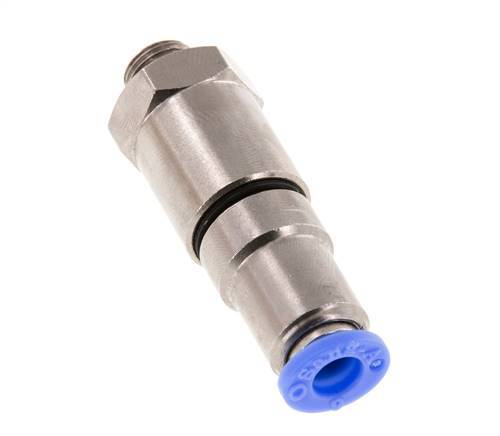 6mm & G1/8'' Quick Swivel Joint Push-In-Male Threads Laiton nickele/PBT NBR Rotatif