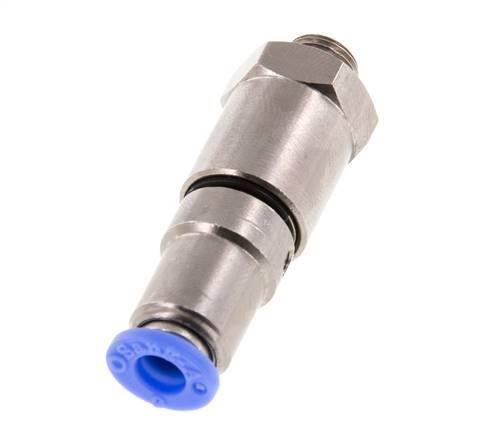 6mm & G1/8'' Quick Swivel Joint Push-In-Male Threads Laiton nickele/PBT NBR Rotatif