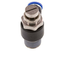 Coude de sortie de compteur du silencieux Flow Control 8 mm - R3/8'' laiton/PA 66
