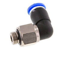 coude 6mm & G1/8'' Joint pivotant Filetages mâles Push-In Laiton nickele/PBT NBR Rotatif