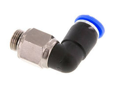 coude 6mm & G1/8'' Joint pivotant Filetages mâles Push-In Laiton nickele/PBT NBR Rotatif