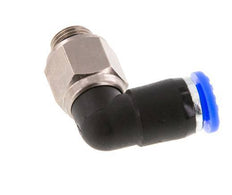 coude 6mm & G1/8'' Joint pivotant Filetages mâles Push-In Laiton nickele/PBT NBR Rotatif