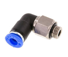 coude 6mm & G1/8'' Joint pivotant Filetages mâles Push-In Laiton nickele/PBT NBR Rotatif