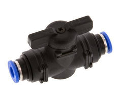 2-Way Straight Ball Valve 6 mm Plastic/Brass