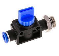 vanne manuelle d'arrêt à 3/2 voies 10 mm - G1/2'' plastique/laiton Ventilation côté tube