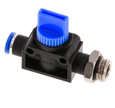 vanne manuelle d'arrêt à 3/2 voies 10 mm - G1/2'' plastique/laiton Ventilation côté tube
