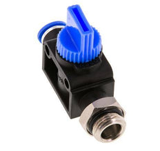 vanne manuelle d'arrêt à 3/2 voies 10 mm - G1/2'' plastique/laiton Ventilation côté tube