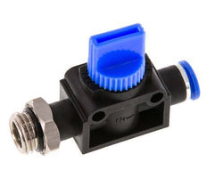 vanne manuelle d'arrêt à 3/2 voies 10 mm - G1/2'' plastique/laiton Ventilation côté tube