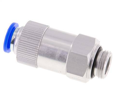 Clapet anti-retour à poussoir 10mm & G3/8'' mâle aluminium 0.2-10bar (3-145psi) Filetage de tuyau