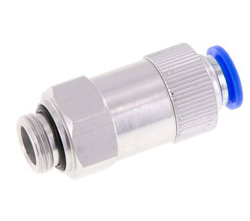 Clapet anti-retour à poussoir 10mm & G3/8'' mâle aluminium 0.2-10bar (3-145psi) Filetage de tuyau