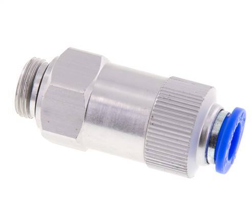 Clapet anti-retour à poussoir 10mm & G3/8'' mâle aluminium 0.2-10bar (3-145psi) Filetage de tuyau