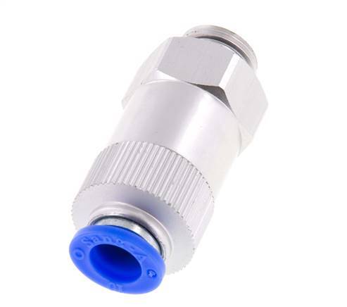 Clapet anti-retour à poussoir 10mm & G3/8'' mâle aluminium 0.2-10bar (3-145psi) Filetage de tuyau