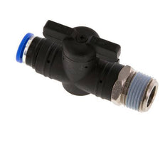 2-Way Straight Ball Valve 8 mm - R3/8'' Plastic/Brass