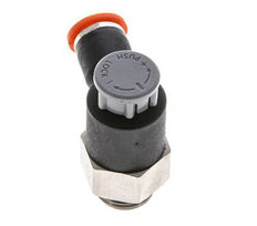 Vanne de régulation de débit Coude d'entrée 6 mm - G1/4'' Laiton/ Contre-écrou PA 66